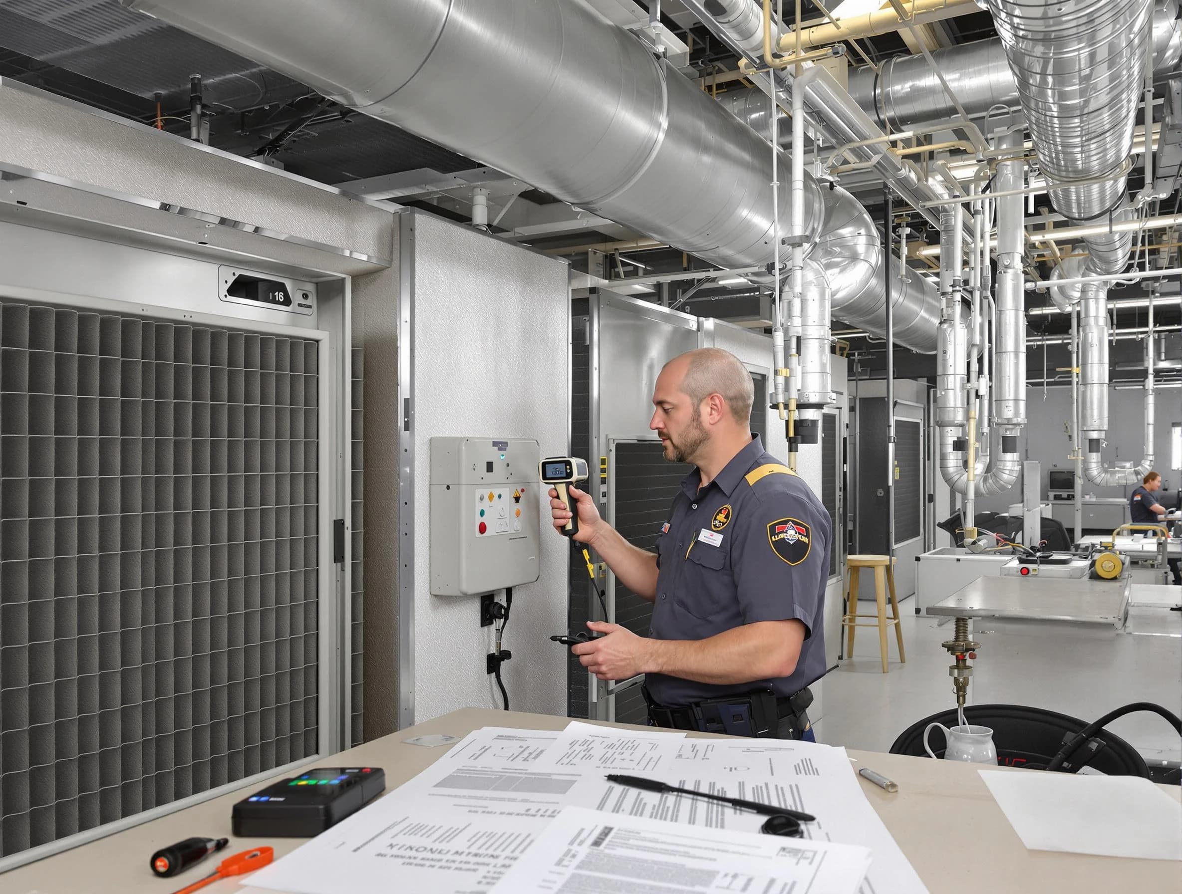 Professional filter system inspection by Salem Air Duct Cleaning in Salem