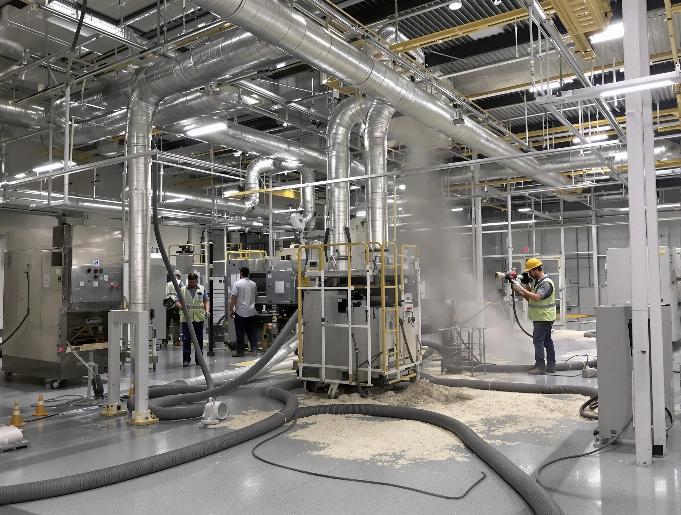 Heavy-duty industrial duct cleaning by Salem Air Duct Cleaning in Salem