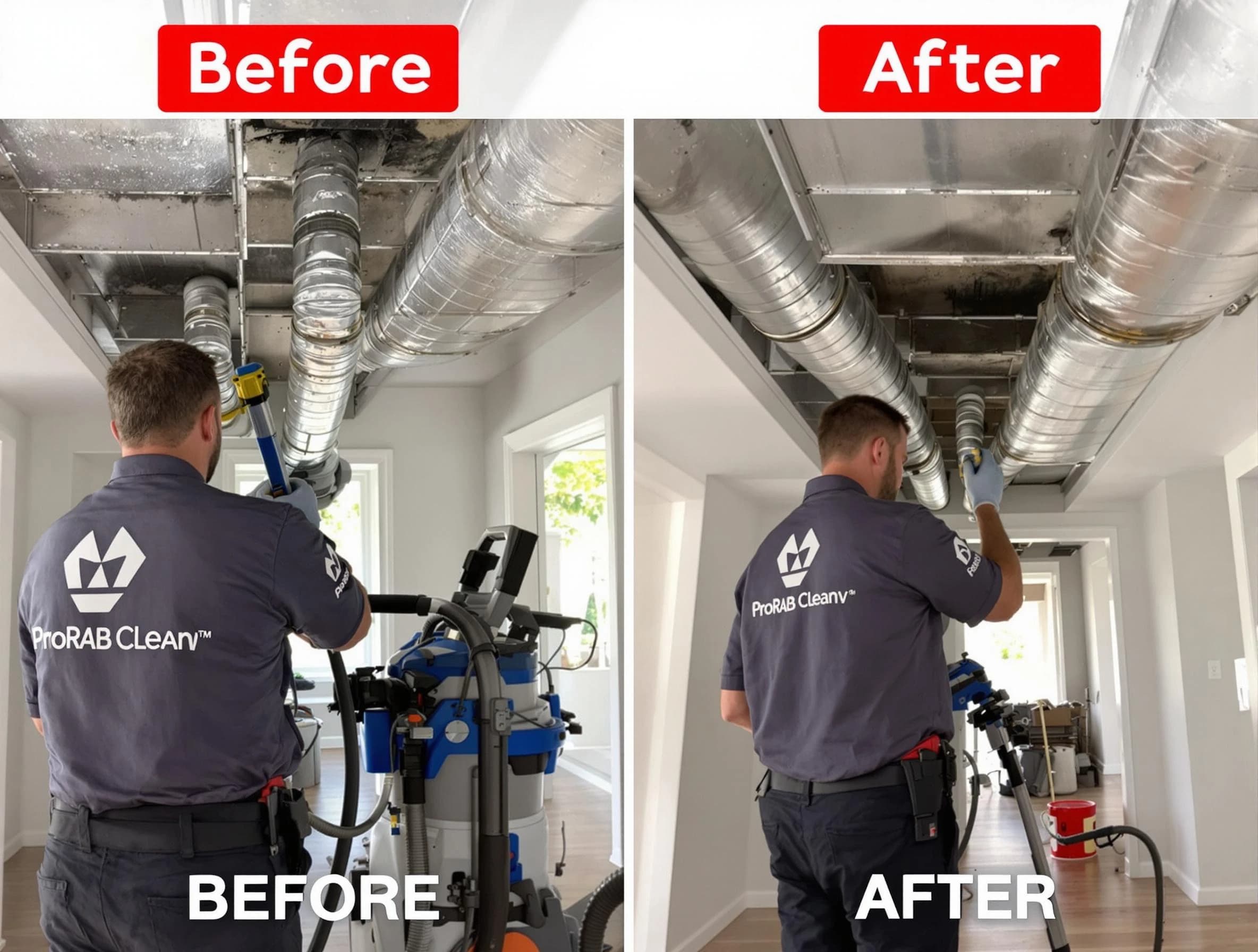 Salem Air Duct Cleaning expert performing thorough residential duct cleaning in a Salem home