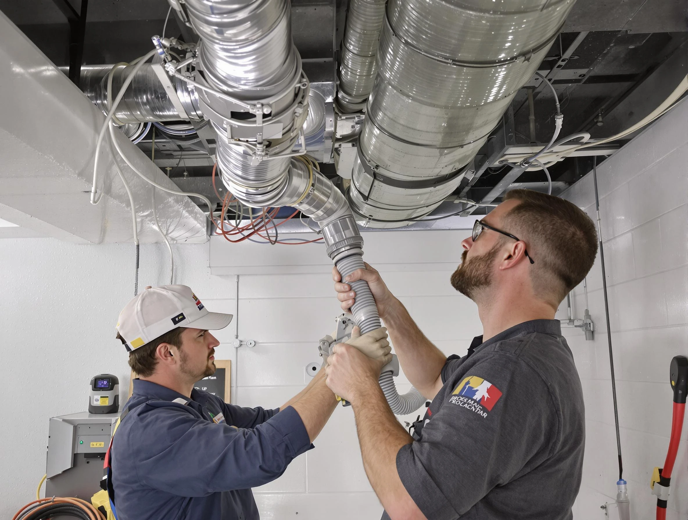Salem Air Duct Cleaning technician performing thorough AC duct cleaning in Salem